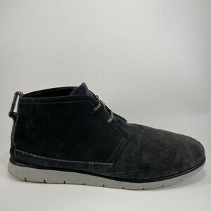 UGG Freamon Waterproof Blue Leather Black Lace Up Ankle Boots Mens Size 13